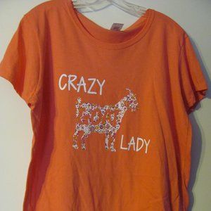 Crazy Goat Lady Tee Size XL